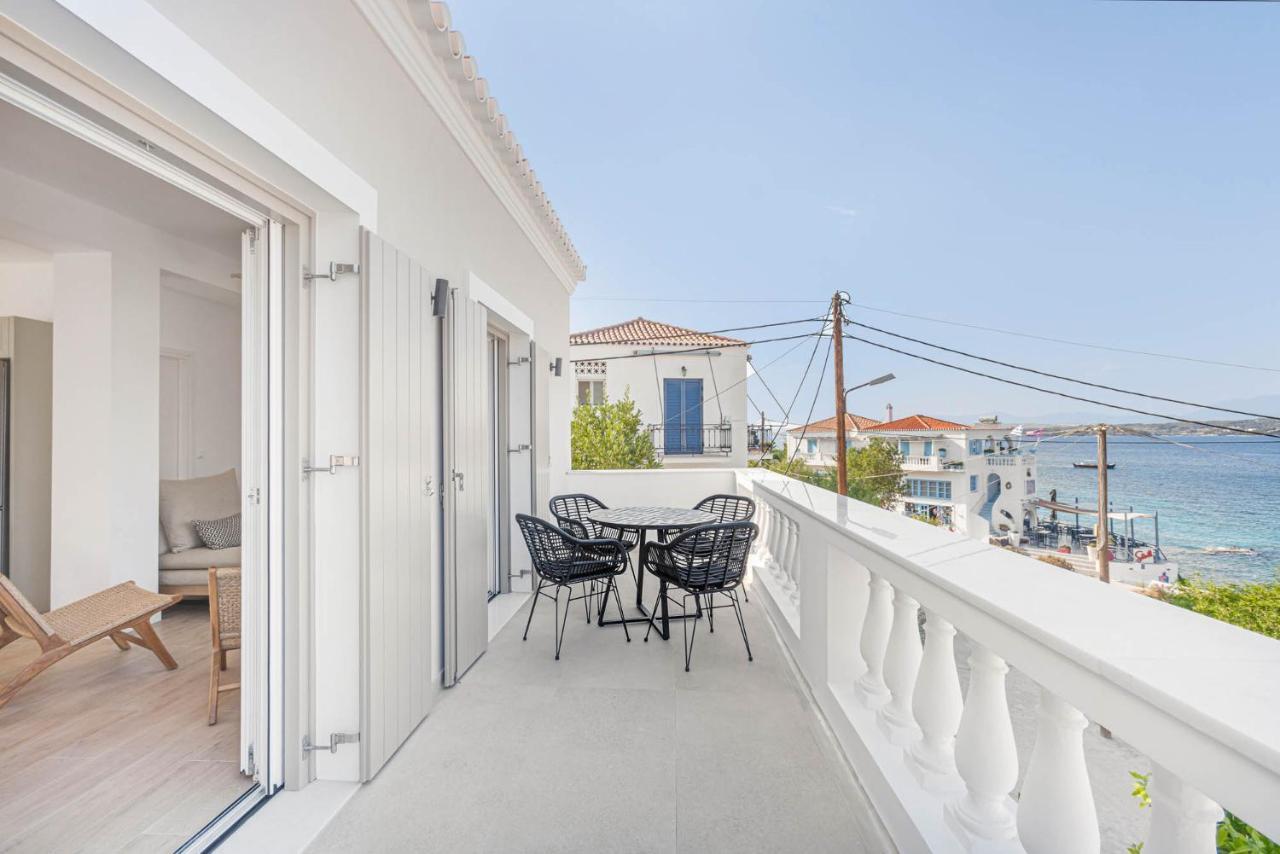 Pearl House - Luxurious New Beach Villa In Spetses Stunning View Ligoneri Extérieur photo