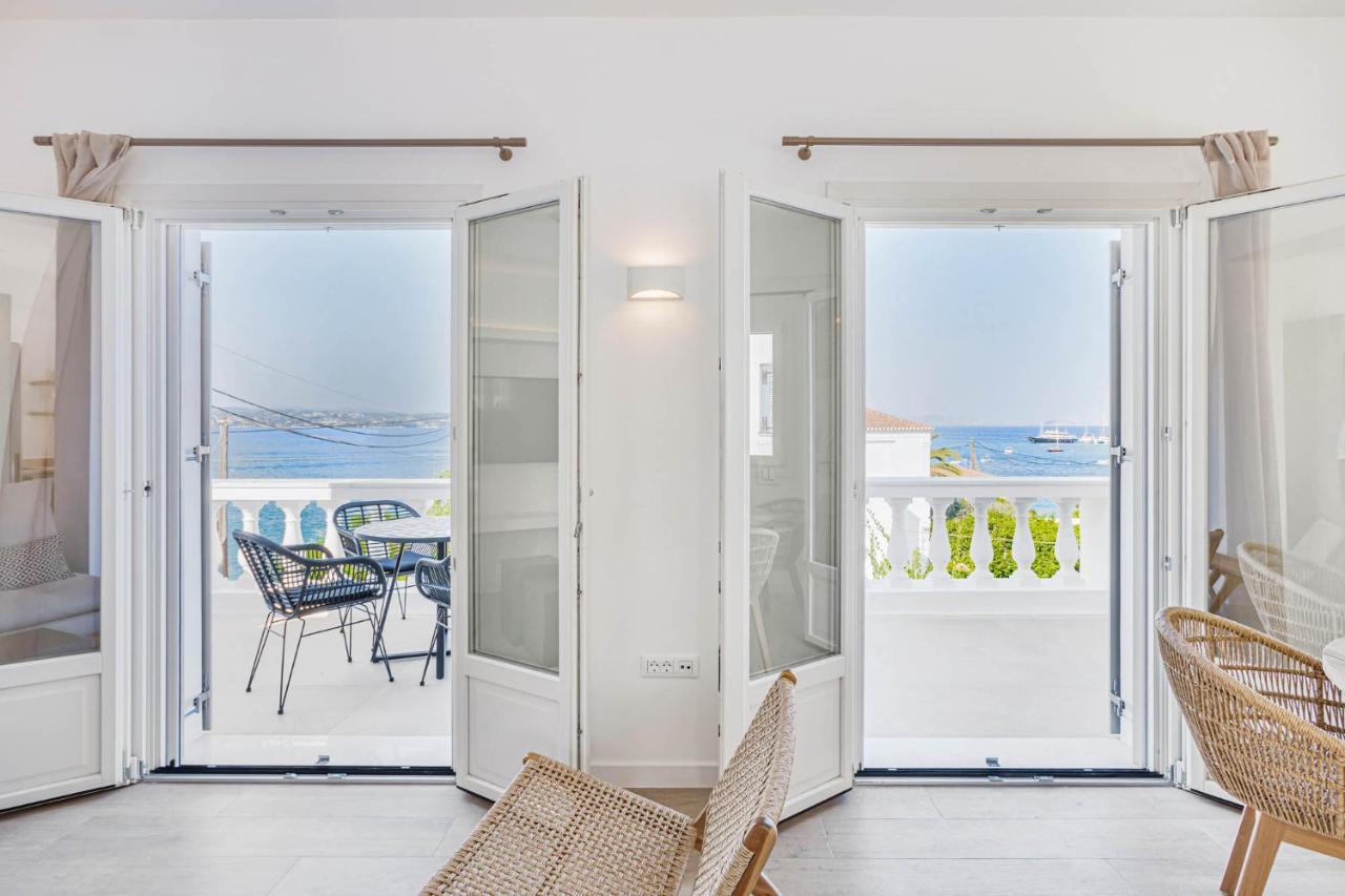 Pearl House - Luxurious New Beach Villa In Spetses Stunning View Ligoneri Extérieur photo